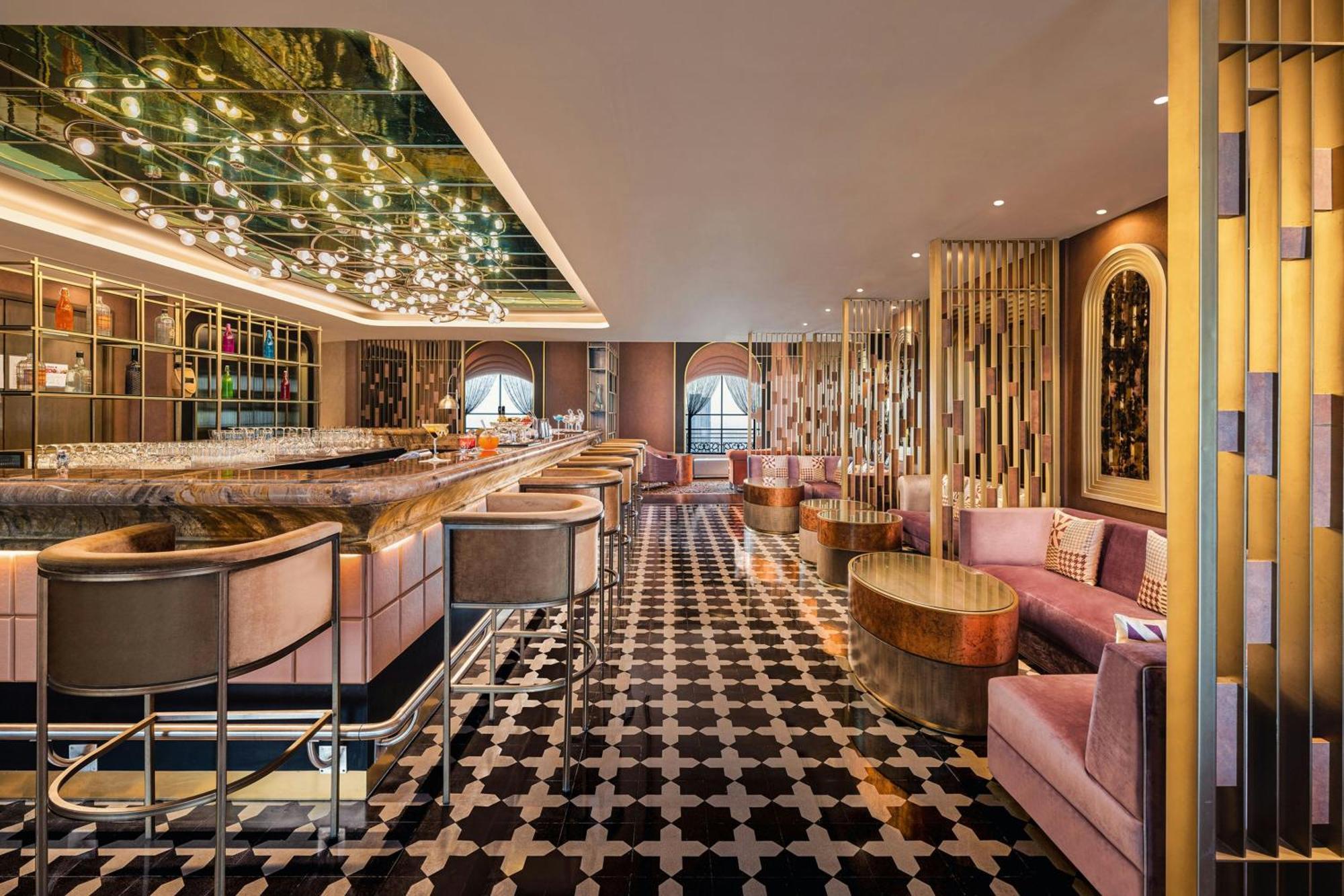 Itc Royal Bengal, A Luxury Collection Hotel, Kalküta Dış mekan fotoğraf The interior of the bar